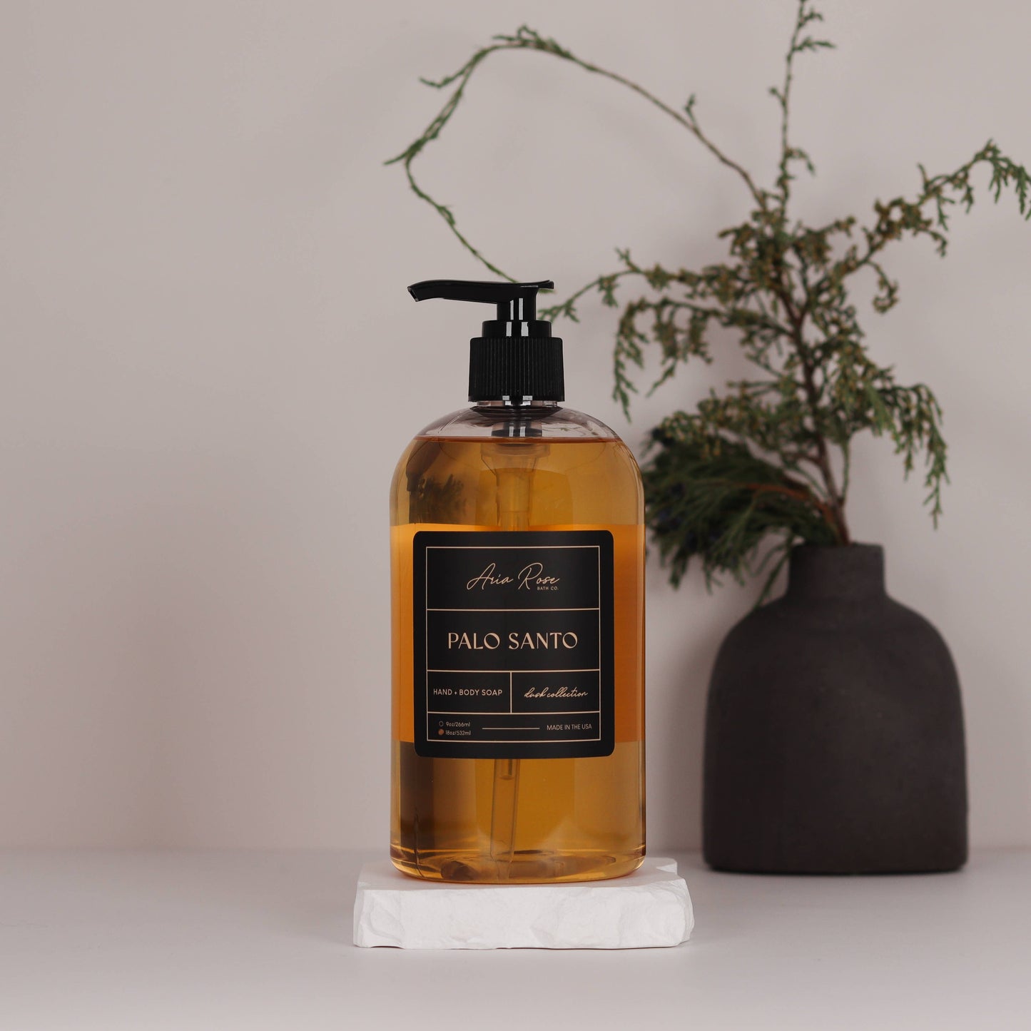 Palo Santo Hand + Body Liquid Soap - Dusk Collection: 9 oz