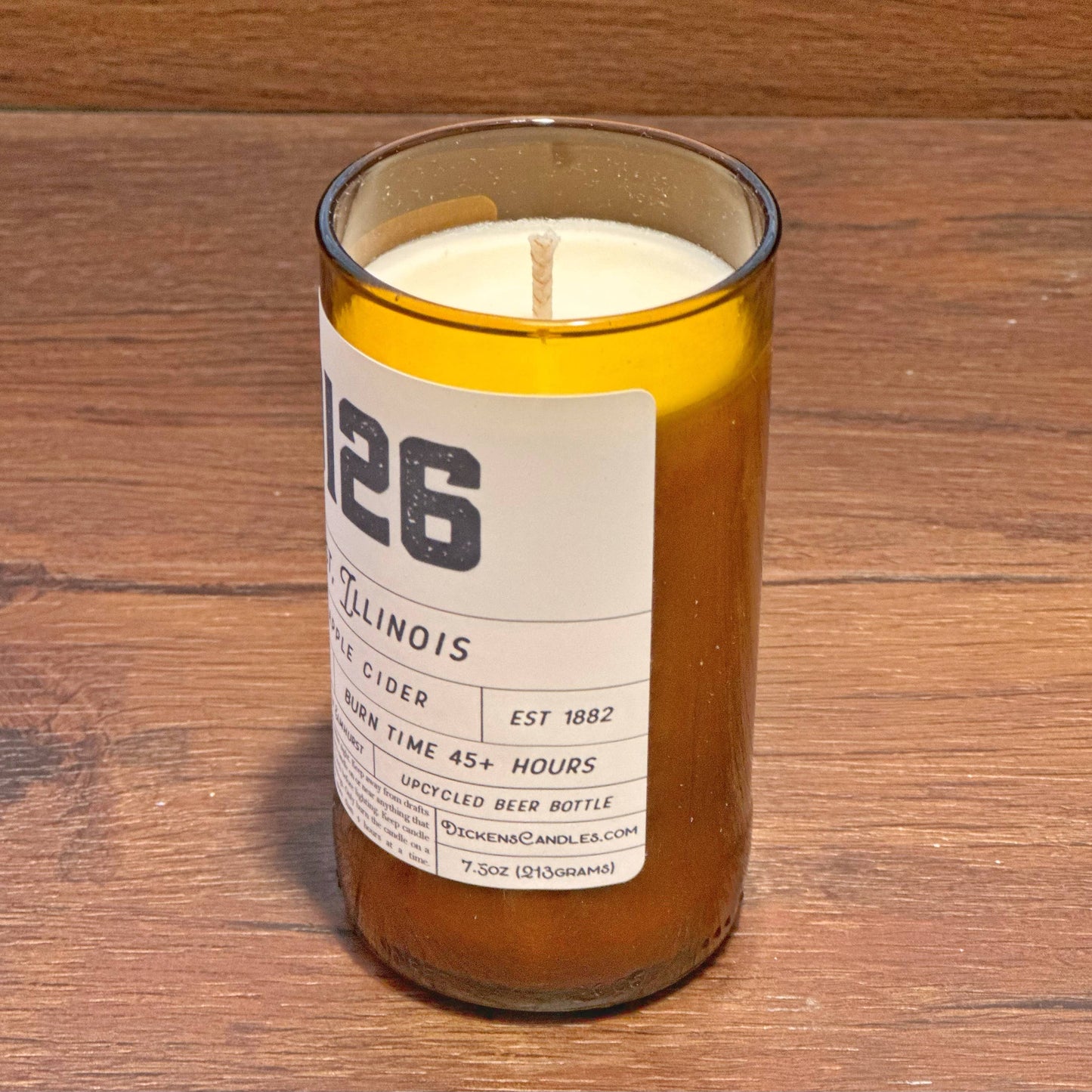 Custom Zip Code Candle - Handmade From Upcycled Bottle: Summer Night
