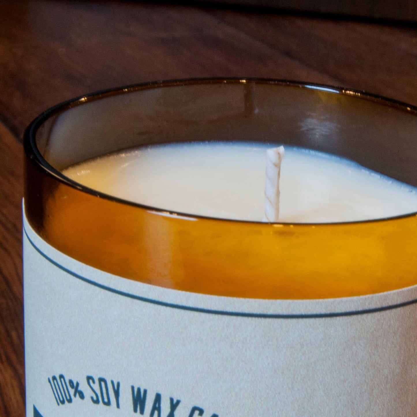 Custom Zip Code Candle - Handmade From Upcycled Bottle: Summer Night