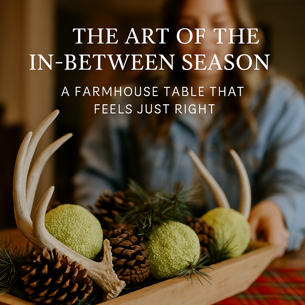 The Art of the In-Between Season: A Farmhouse Table That Feels Just Right