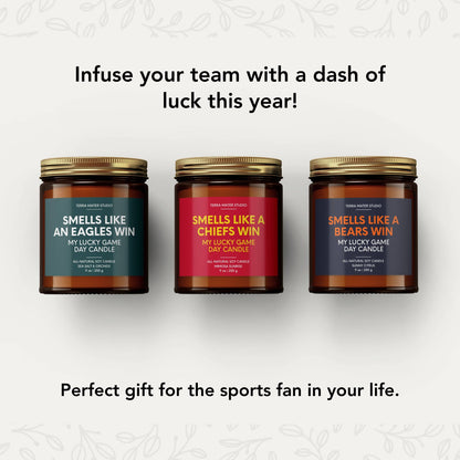 Smells Like A Wildcats Win | Lucky Game Day Candle: Teakwood + Mahogany / 9 oz
