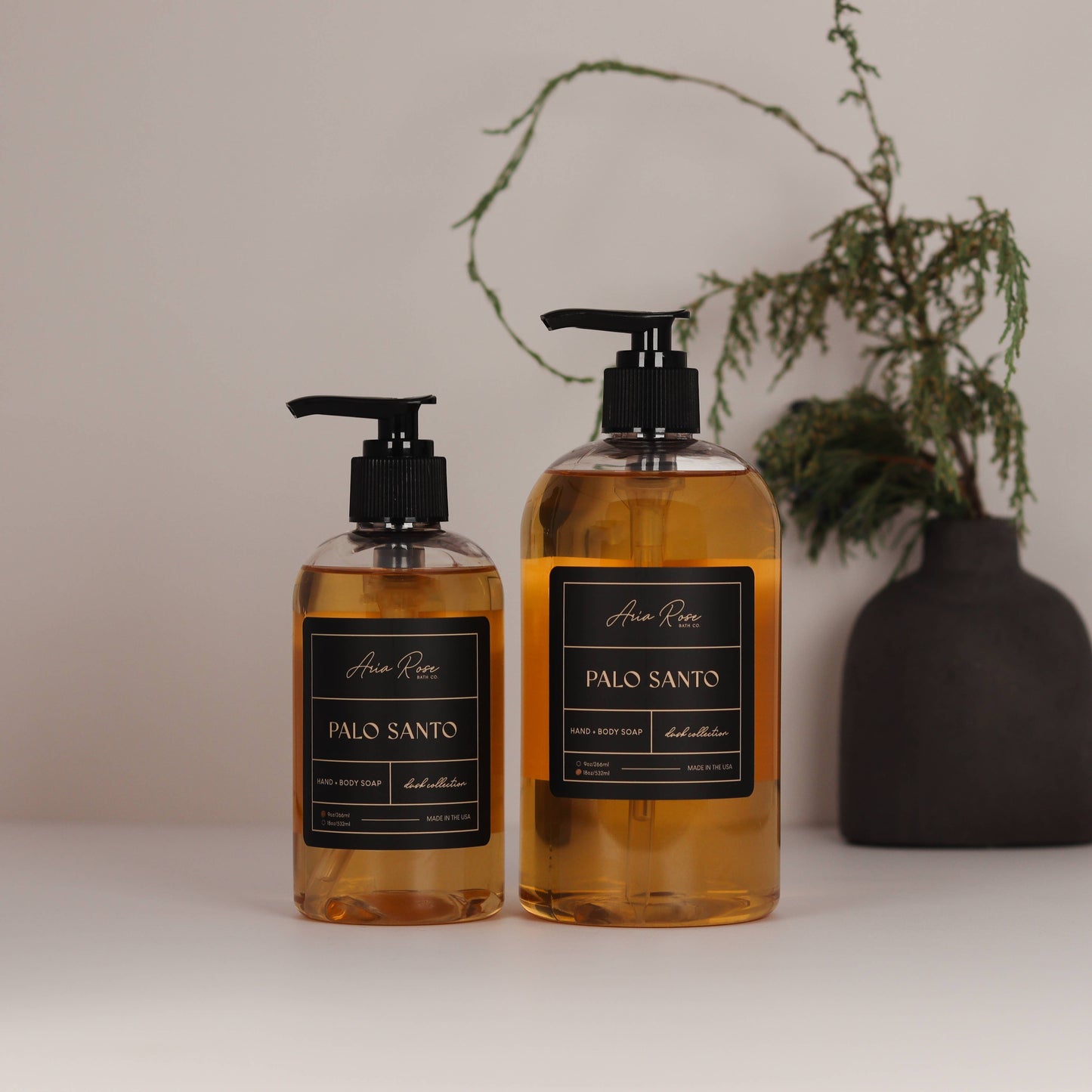 Palo Santo Hand + Body Liquid Soap - Dusk Collection: 9 oz