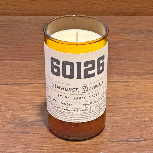 Custom Zip Code Candle - Handmade From Upcycled Bottle: Summer Night