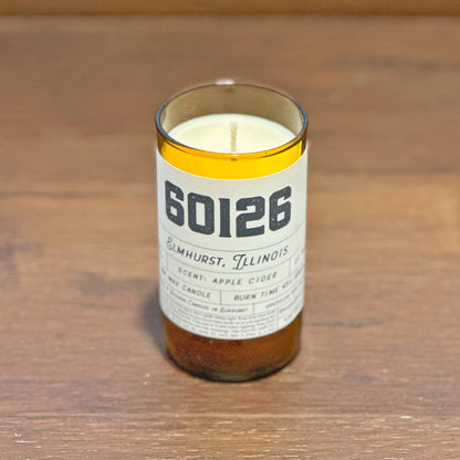 Custom Zip Code Candle - Handmade From Upcycled Bottle: Summer Night